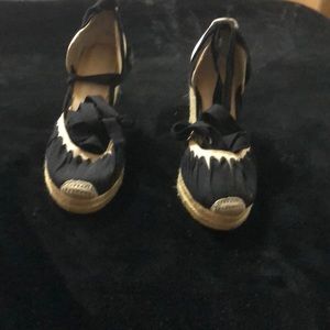 Espadrilles lace up shoes